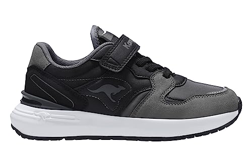 KangaROOS K-Sneak Base EV Sneaker, Jet Black/Steel Grey, 29 EU von KangaROOS