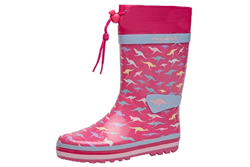 KangaROOS Mädchen K-summerrain Gummistiefel, Pink, 23 EU von KangaROOS