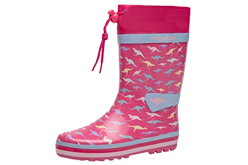KangaROOS Mädchen K-summerrain Gummistiefel, Pink, 29 EU von KangaROOS