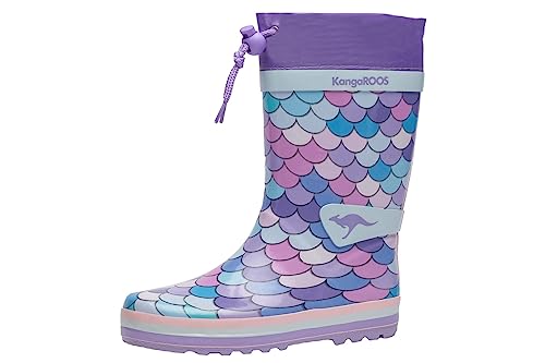 KangaROOS K-Summerrain Gummistiefel, Lavender/Scale, 23 EU von KangaROOS