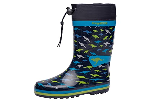 KangaROOS Jungen K-summerrain Gummistiefel, Dk Navy Kangaroo, 24 EU von KangaROOS