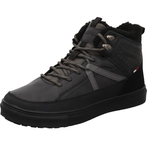 KangaROOS K-WK Froso RTX Herren Hightop Sneaker aus Kunstleder in Schwarz mit Roos Tex Membran. schwarz Gr. 40 von KangaROOS
