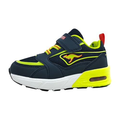 KangaROOS Jungen K-xi Reto Ev Sneaker, Dk Navy Lime, 29 EU von KangaROOS