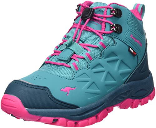 KangaROOS Mädchen K-xt para Mid RTX Wanderschuh, Dk Ocean Daisy Pink, 33 EU von KangaROOS