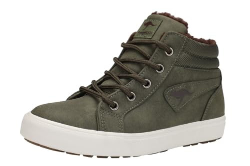 KangaROOS Unisex Kinder KAVU I Sneaker, Olive Coffee, 34 EU von KangaROOS