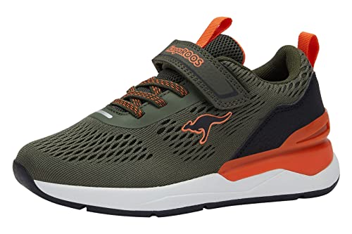 KangaROOS KD-Rule EV Sneaker, Olive/Flame, 32 EU von KangaROOS