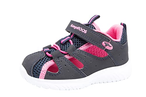 KangaROOS Unisex Baby KI-Rock Lite EV Sneaker, Dark Navy/Daisy Pink 4204, 29 EU von KangaROOS