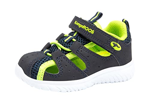 KangaROOS Unisex Kinder Ki-rock Lite Ev Sneaker, Grün Blau, 24 EU von KangaROOS