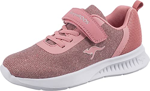 KangaROOS Unisex Kinder Kl-spark Ev Hallenturnschuh, Frost Pink Metallic Silver, 28 EU von KangaROOS