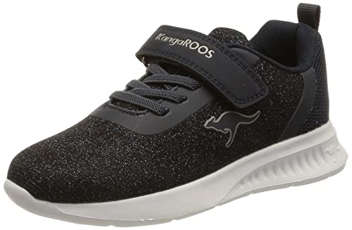 KangaROOS KL-Spark EV Hallenturnschuh, dk Navy metallic/Silver, 34 EU von KangaROOS