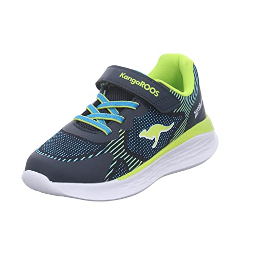 KangaROOS KQ-Bust EV Sneaker, dk Navy/Lime, 33 EU von KangaROOS