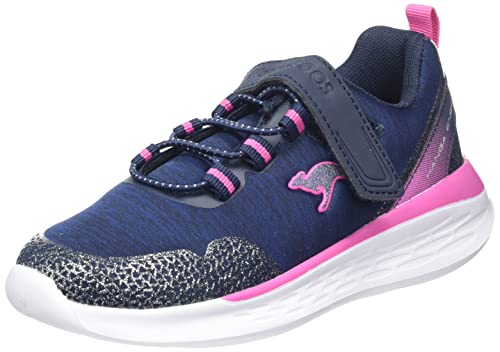 KangaROOS KQ-Fleet II EV Sneaker, dk Navy/Daisy pink, 28 EU von KangaROOS