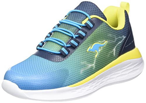 KangaROOS KQ-Light Sneaker, Sky/neon Yellow, 34 EU von KangaROOS