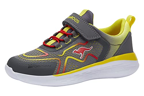 KangaROOS KQ-Phara EV Sneaker, Steel Grey/Lemon Chrome, 30 EU von KangaROOS