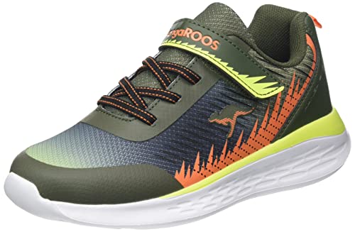 KangaROOS KQ-Wave EV Sneaker, Olive/Flame, 34 EU von KangaROOS