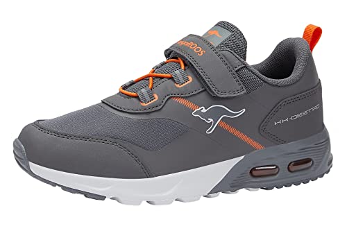 KangaROOS KX-Destro EV Sneaker, Steel Grey/Flame, 25 EU von KangaROOS