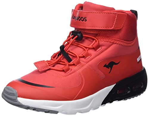 KangaROOS Unisex Kinder Kx-hydro Sneaker, Fiery Red Jet Black, 26 EU von KangaROOS