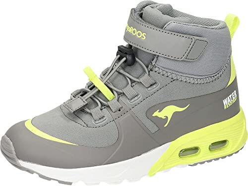 KangaROOS Unisex Kinder Kx-hydro Sneaker, Ultimate Grey Limetta, 33 EU von KangaROOS