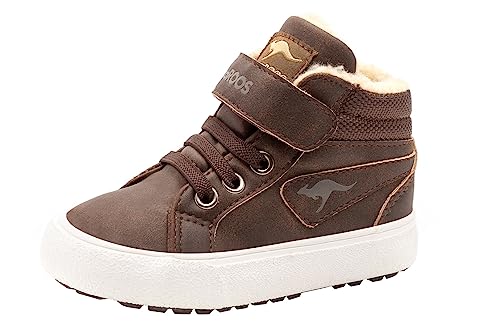 KangaROOS KaVu III Unisex Baby Sneaker, Braun (Dark Brown/Sand 343), 25 EU von KangaROOS