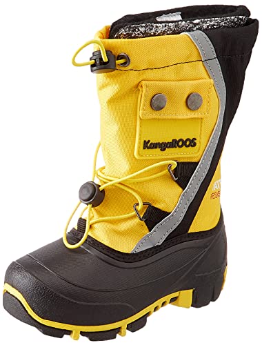 KangaROOS Unisex Kinder Kanga-bean Iii Stiefel, Lemon Chrome Jet Black, 32 EU von KangaROOS