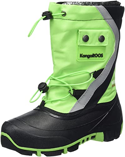 KangaROOS Kanga-Bean III Stiefel, Lime/Jet Black, 28 EU von KangaROOS