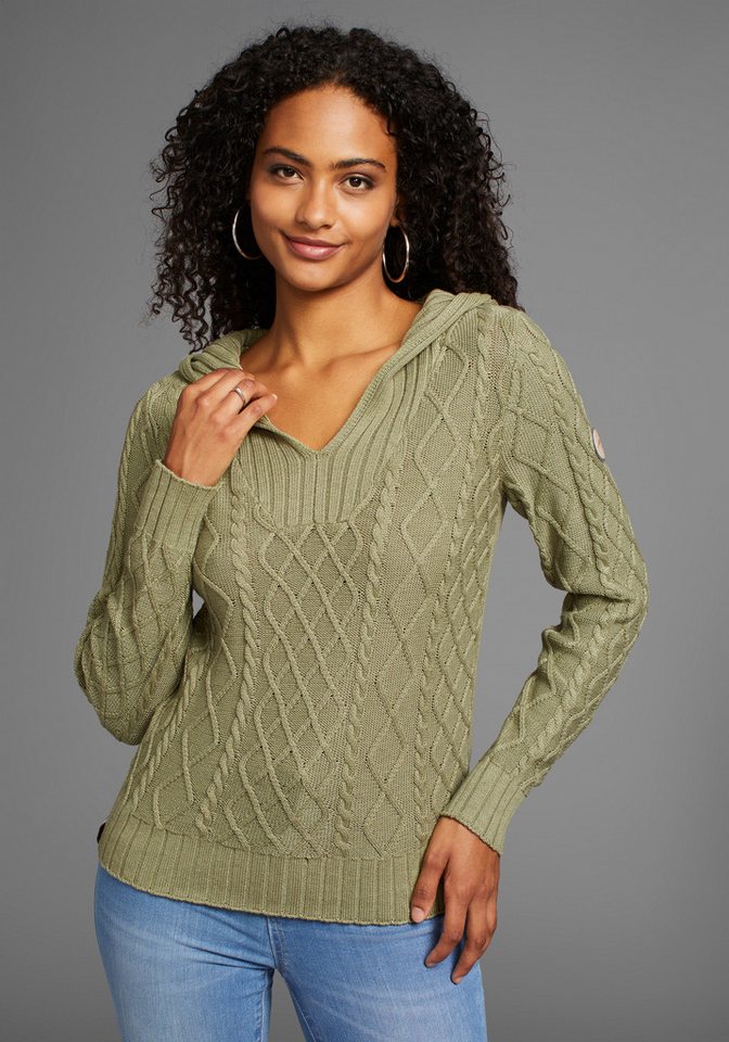 KangaROOS Kapuzenpullover aus Zopfstrick von KangaROOS