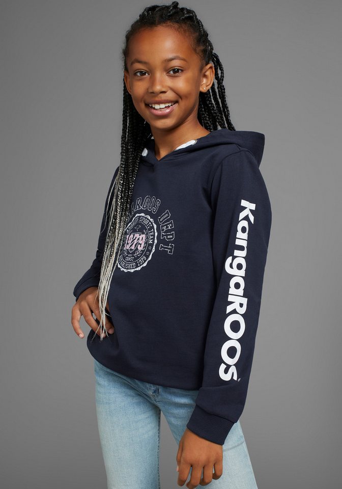 KangaROOS Kapuzensweatshirt Logo-Print, in weicher Qualität für Mädchen von KangaROOS