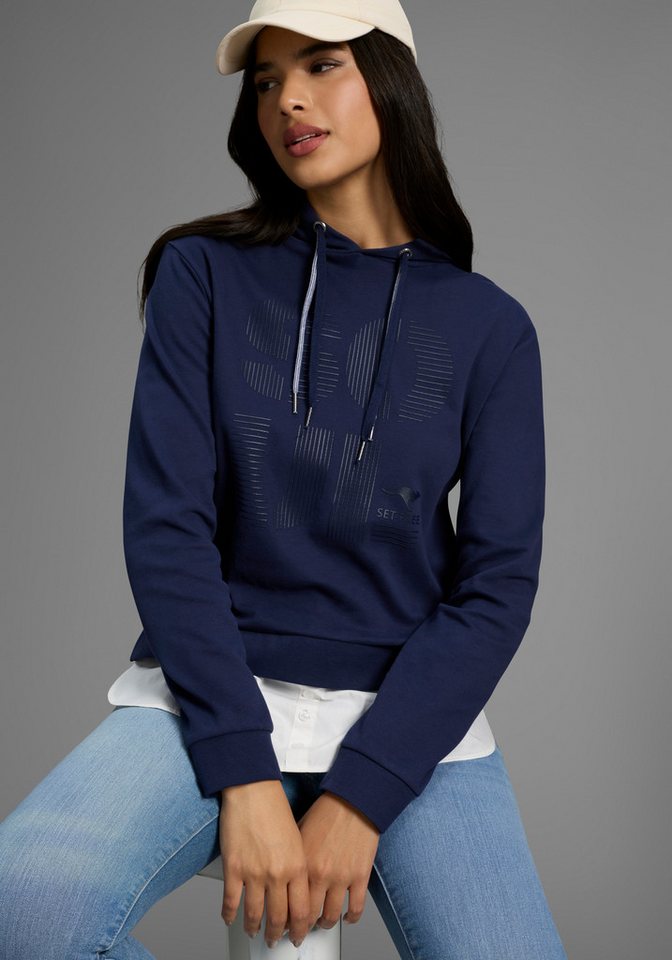 KangaROOS Kapuzensweatshirt mit angenähtem Blusensaum von KangaROOS