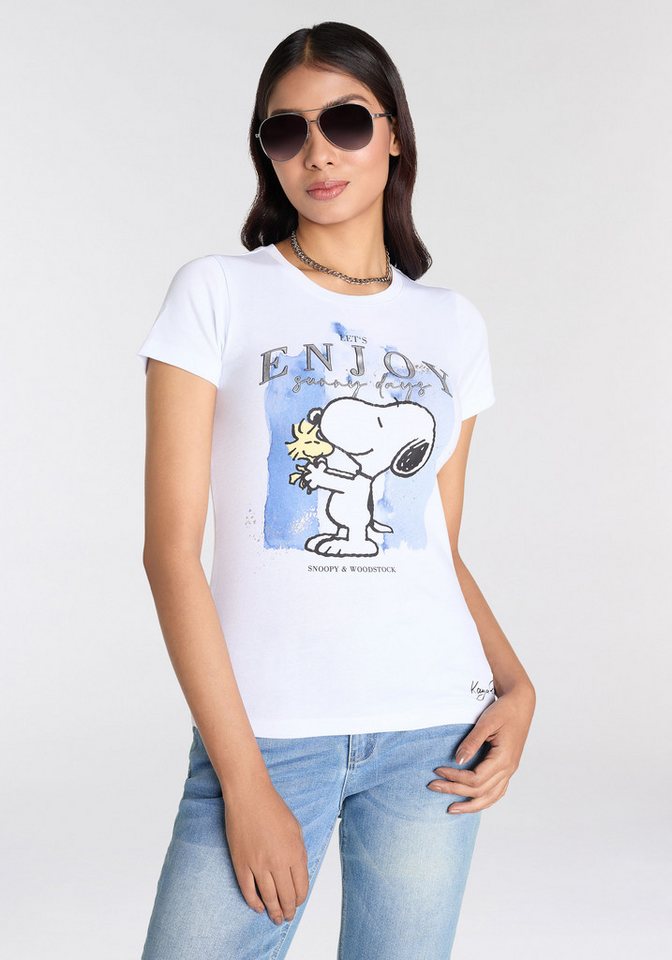 KangaROOS Kurzarmshirt mit lizensiertem Snoopy Print Originaldesign von KangaROOS