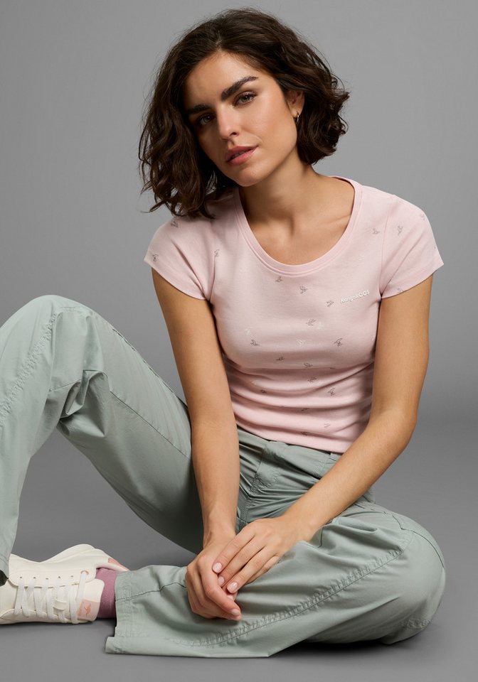 KangaROOS T-Shirt Kurzarm, sehr figurbetont, aus 100% Baumwolle von KangaROOS