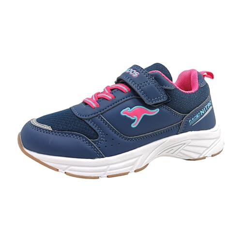 KangaROOS Mädchen K-NI Keno Ev Sneaker, Dk Navy Daisy Pink, 31 EU von KangaROOS
