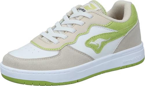 KangaROOS Mädchen K-cp Tipin Os Sneaker, Blond Wood Celery Green, 33 EU von KangaROOS