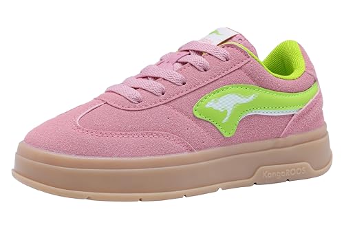 KangaROOS Mädchen K-gk Meenie Sneaker, Rose Lime, 38 EU von KangaROOS