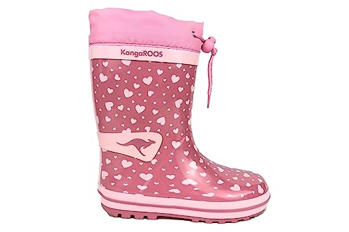 KangaROOS Mädchen K-rain Gummistiefel, Rosa, 25 EU von KangaROOS