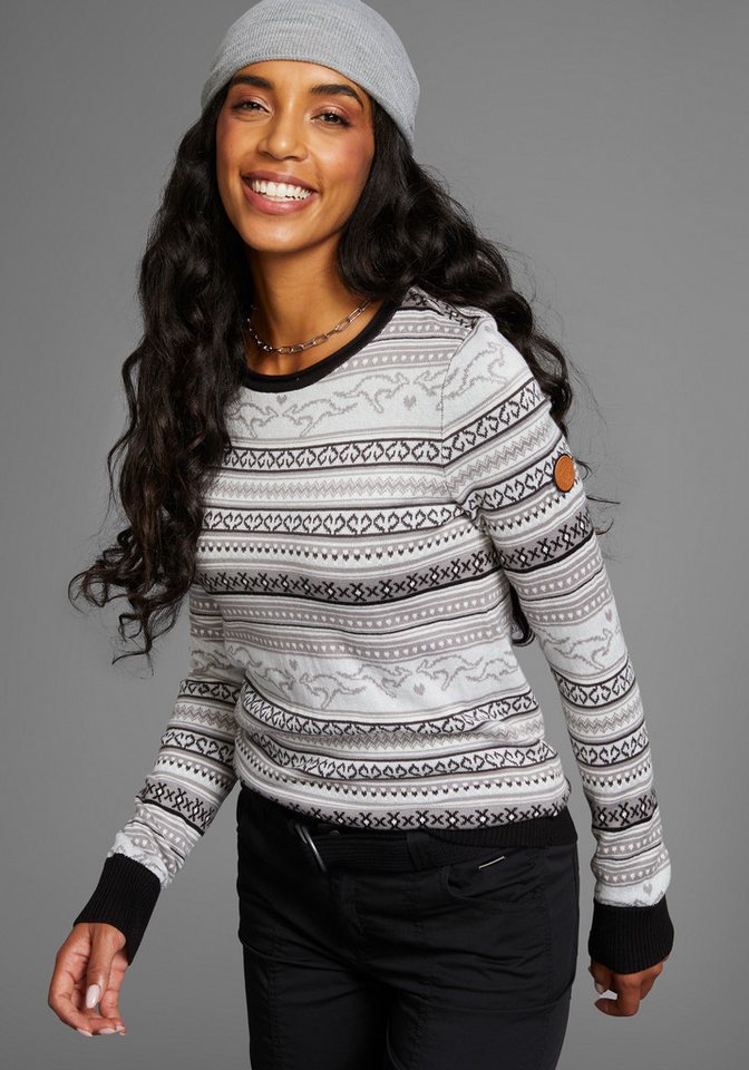 KangaROOS Norwegerpullover im Jaquard-Feinstrick KangaROOS Norwegerpullover im Jaquard-Feinstrick von KangaROOS