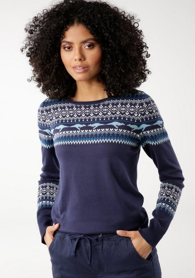 KangaROOS Norwegerpullover im winterlichen Design KangaROOS Norwegerpullover im winterlichen Design von KangaROOS