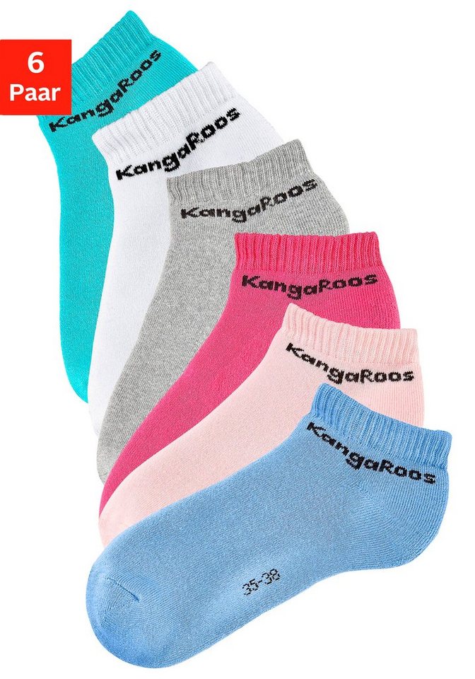 KangaROOS Sneakersocken (Set, 6-Paar) mit Frottee innen von KangaROOS