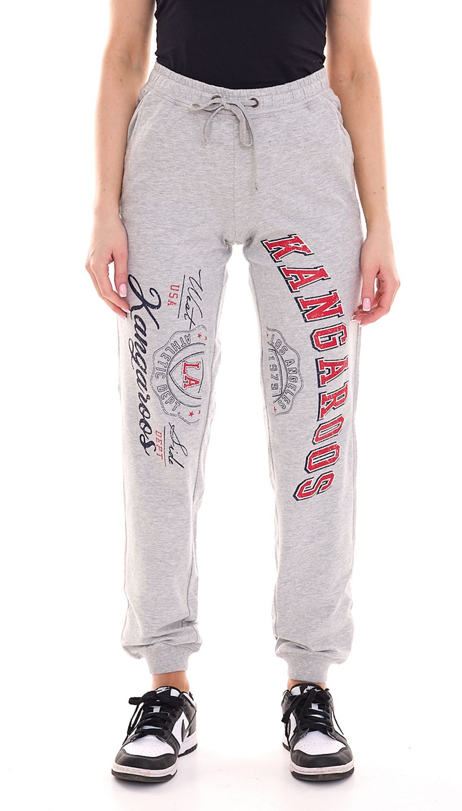 KangaROOS Sweat-Hose bequeme Damen Jogging-Hose mit elastischem Bund 61218250 Grau von KangaROOS