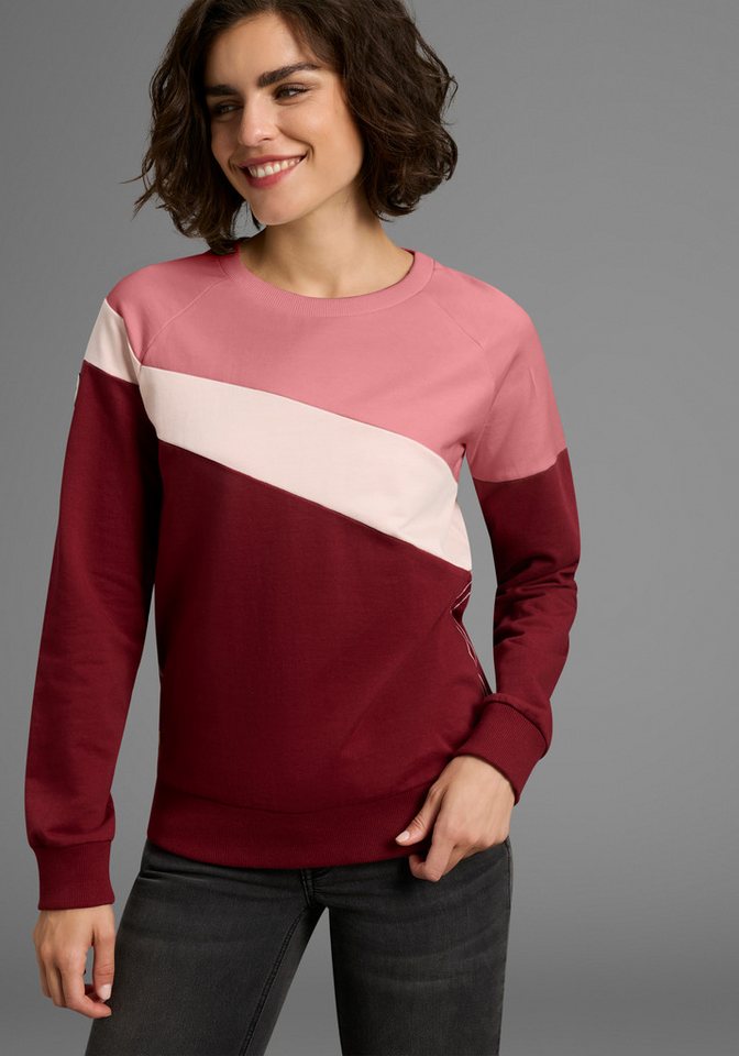 KangaROOS Sweatshirt im Colorblock Design mit süßen Details von KangaROOS