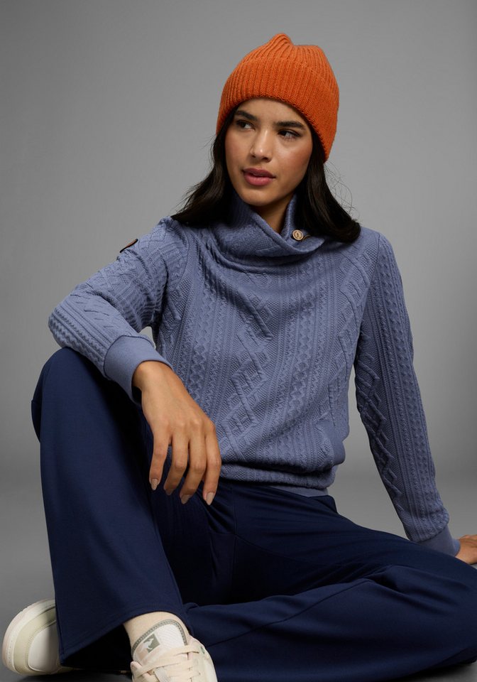 KangaROOS Sweatshirt mit kuschelig hohem Kragen von KangaROOS