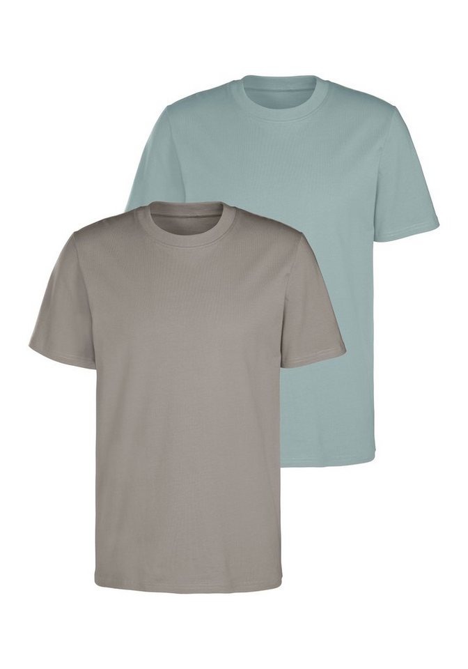 KangaROOS T-Shirt (2er-Pack) ein Must-Have in klassischer Form - mit Rundhals-Ausschnitt von KangaROOS