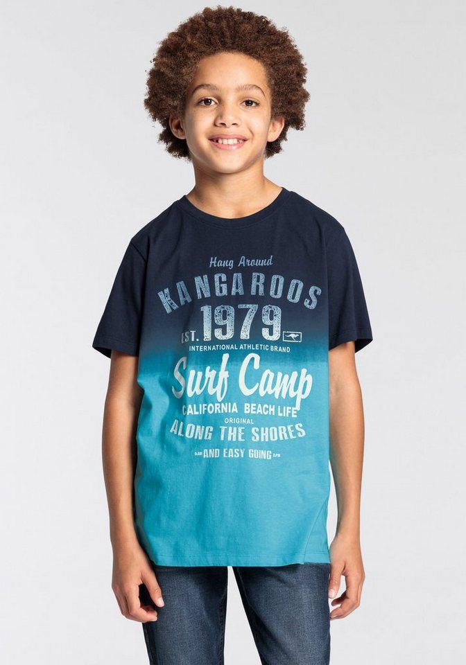 KangaROOS T-Shirt Kangaroos Jungen, modischer Farbverlauf von KangaROOS