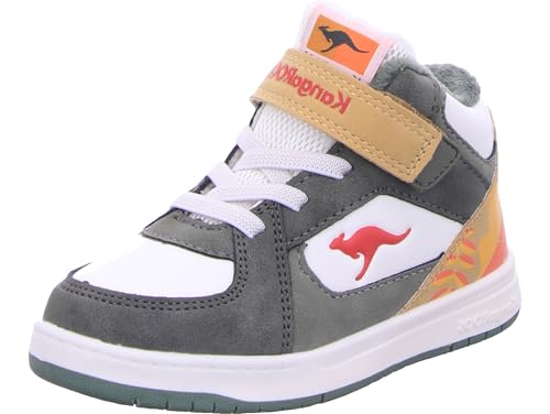 KangaROOS Unisex Baby K-CPI Kalino Mid EV Sneaker, Military Green/Leafy Jumpers, 23 EU von KangaROOS