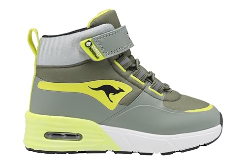 KangaROOS Unisex Baby K-XI Creed Mid EV Sneaker, Seagrass/Sulphur Spring, 22 EU von KangaROOS