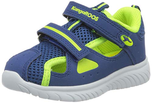 KangaROOS Unisex Kinder Ki-rock Lite V Sneaker, Blau Navy Neon Yellow 4137, 28 EU von KangaROOS