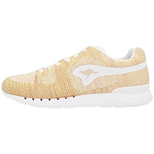 KangaROOS Unisex-Erwachsene Coil R1-Woven Low-Top, Mehrfarbig (White/Multi 009) von KangaROOS