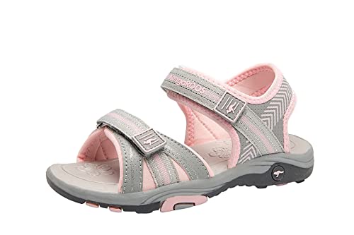 KangaROOS Unisex-Erwachsene K-Lane Sandalen, Grau (Vapor Grey/Frost Pink 2063), 41 EU von KangaROOS