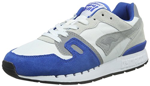 KangaROOS Unisex-Erwachsene Omnicoil II Low-Top, Mehrfarbig (Lt Grey/Royal Blue 247) von KangaROOS