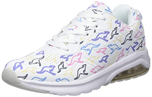 KangaROOS Unisex K-Air Ora Brand Sneaker, White/Multi, 36 EU von KangaROOS