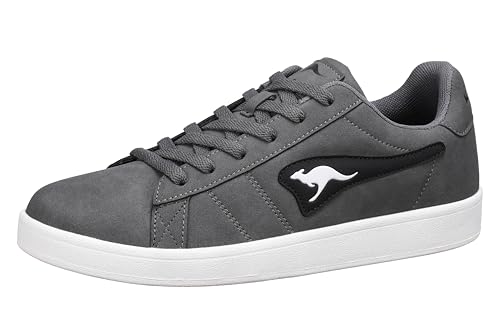 KangaROOS Unisex Sport Sneaker, Steel Grey/Jet Black, 36 EU von KangaROOS